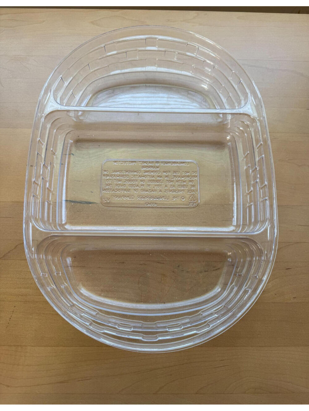 Longaberger Basket Clear Plastic Protector #45543 11.75"L x 8.25"L x 2"L